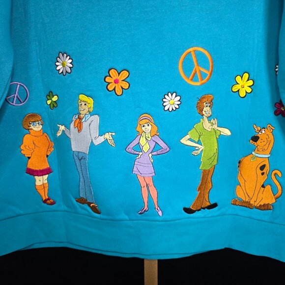 NWOT Scooby-Doo! Mystery Gang Embroidered Crewneck - BoxLunch Exclusive XL & 2XL - Picture 12 of 16